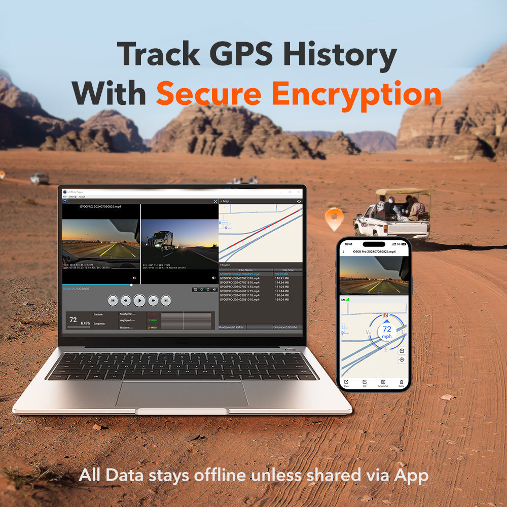 WOLFBOX G900Pro 12MP WiFi Touch Screen Rear View Mirror Dash Cam Smart Mirror Camera camera WOLFBOX