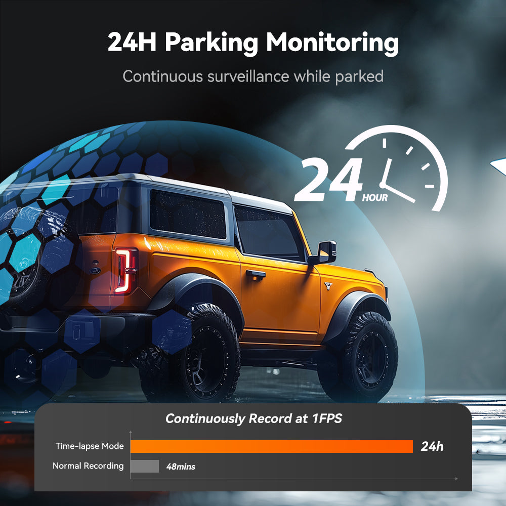 WOLFBOX G840S 12″ 4K 2160P Full HD Mirror Dash Cam Smart Rear View Camera Mirror