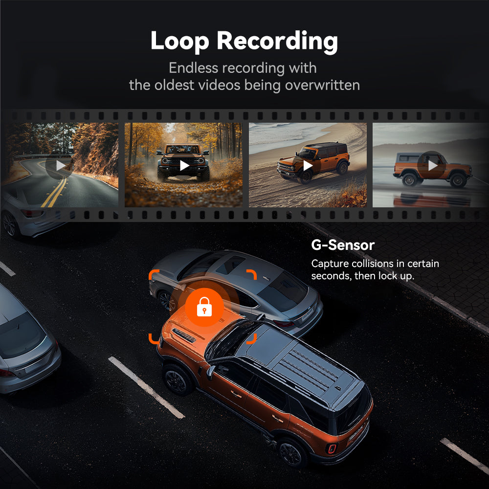 WOLFBOX G840S 12″ 4K 2160P Full HD Mirror Dash Cam Smart Rear View Camera Mirror