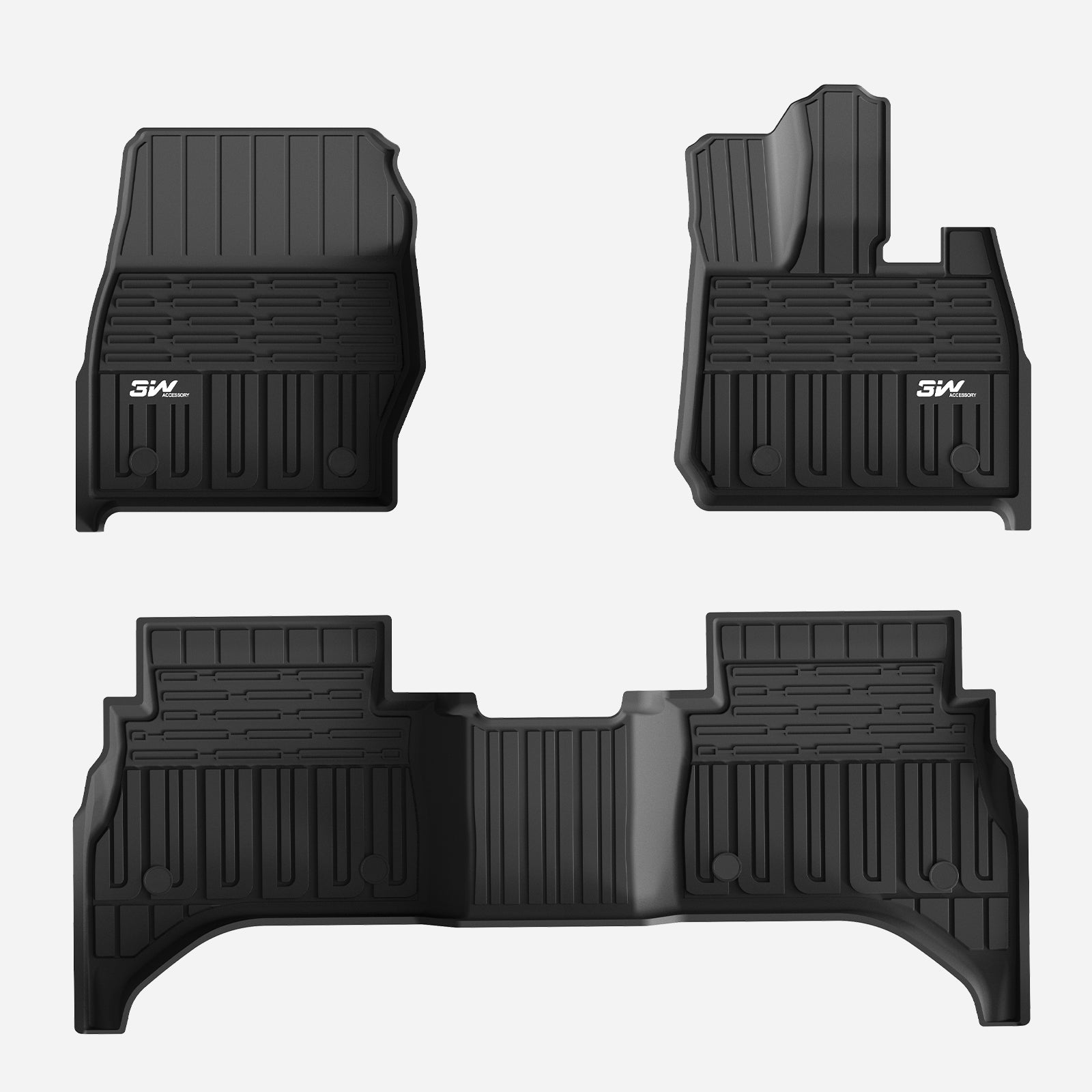 3W Custom Car Floor Mats All Weather Floor Liners for Land Rover New Range Rover Sport 2023-2024 RHD 3w
