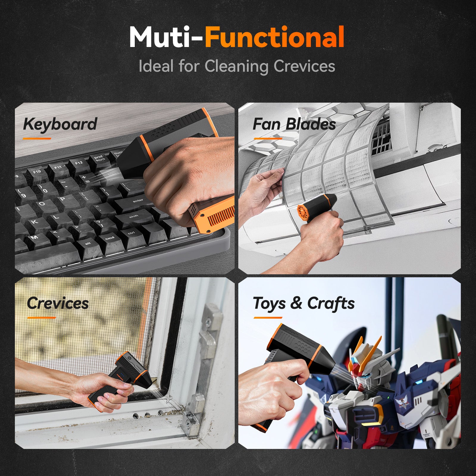 WOLFBOX MF50 Powerful Electric Air Duster