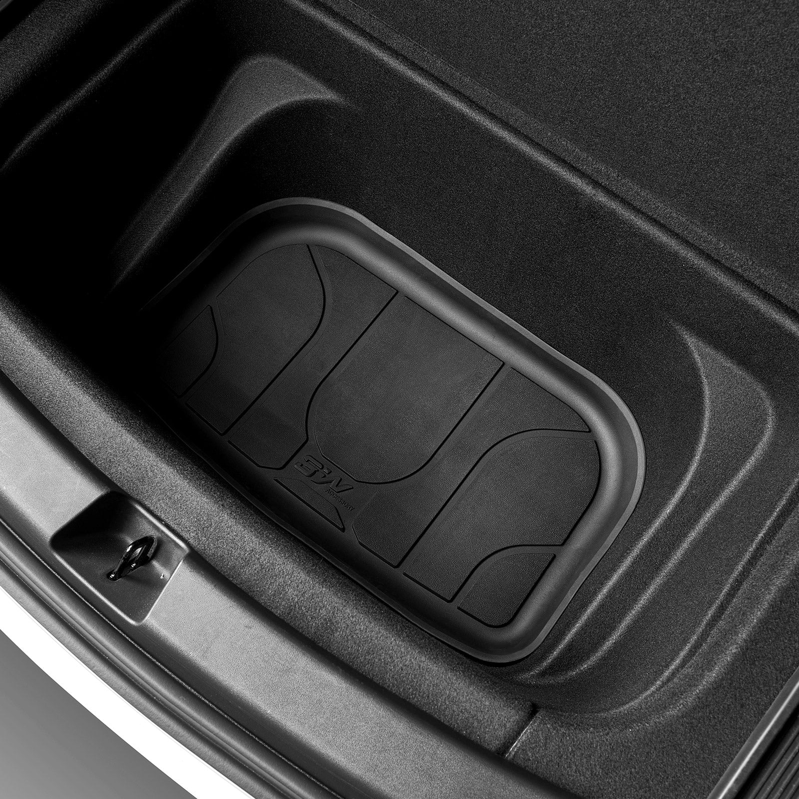 3W Custom Car Floor Mats All Weather Floor Liners, Boot Liners and Back Seat Cover Full set 9PCS for Tesla Model Y 2021-2024 RHD 3w