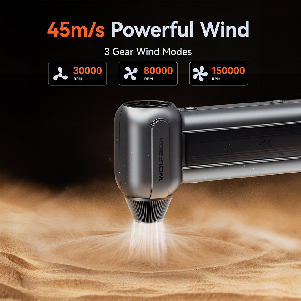 WOLFBOX Compressed Air Duster - Super Power Electric Air Duster MF100
