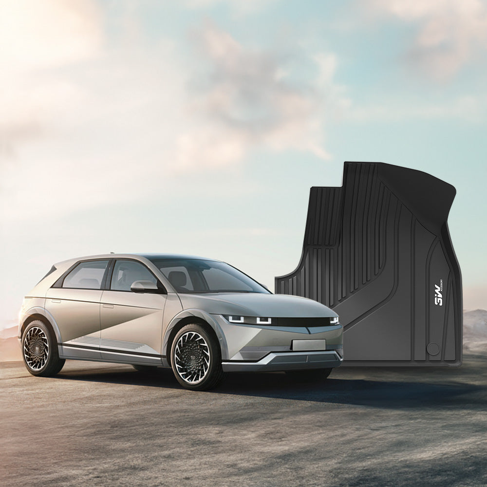 3W Custom Car Floor Mats All Weather Floor Liners for Hyundai IONIQ 5 2021-2024 RHD 3w