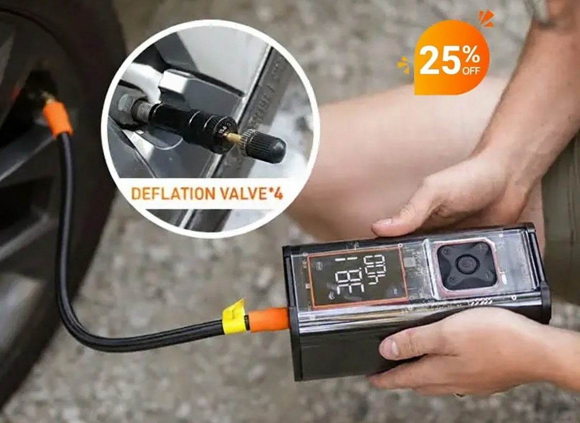 Tire inflator with 30% OFF