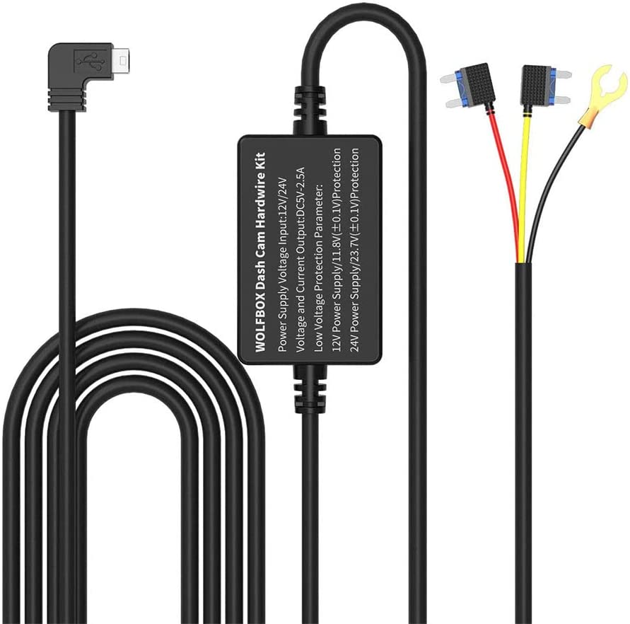 WOLFBOX Dash Cam Multifunctional Hardwire Kit wolfboxdashcamera MINI USB FOR G840S/T10