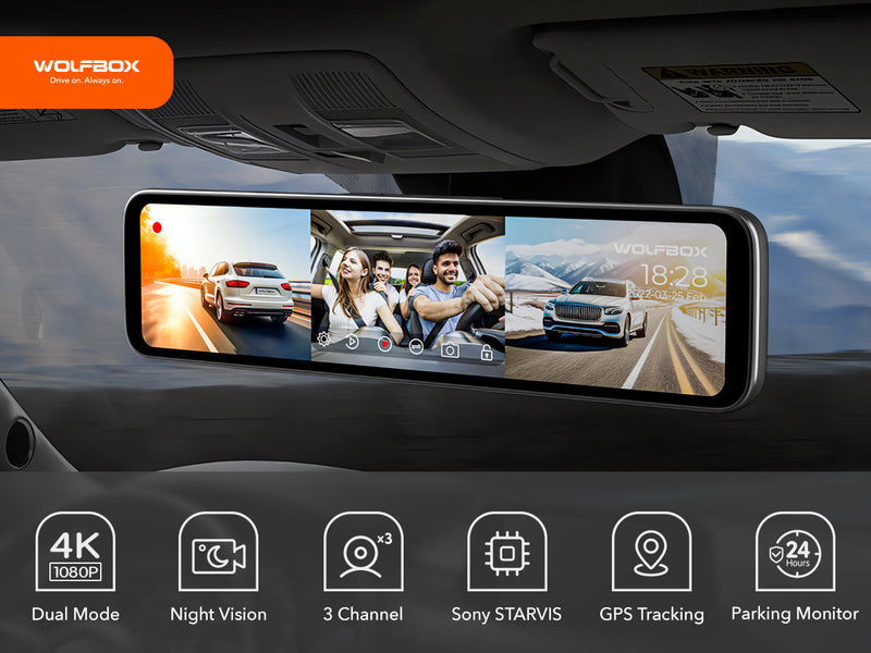 The Wolfbox G890 The ultimate 4k 3 channel dash cam