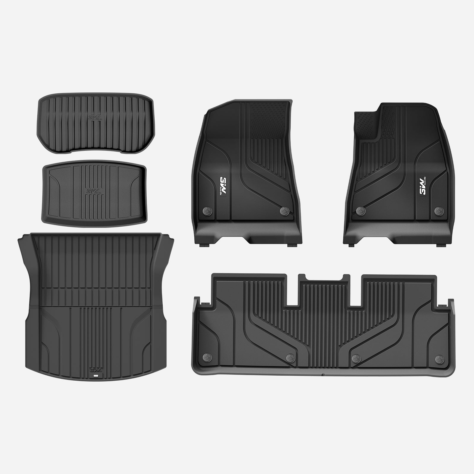 3W Custom Car Floor Mats All Weather Floor Liners, Boot Liners and Storage Liner for 2024 New Model 3 Highland RHD  3w   