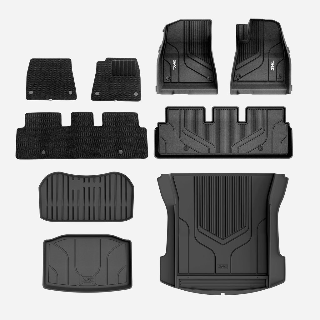 Custom Car Floor Mats All Weather Boot Liners Storage Liner Double Layer Carpeted Floor Liners Tesla Model 3 2020 2023 RHD