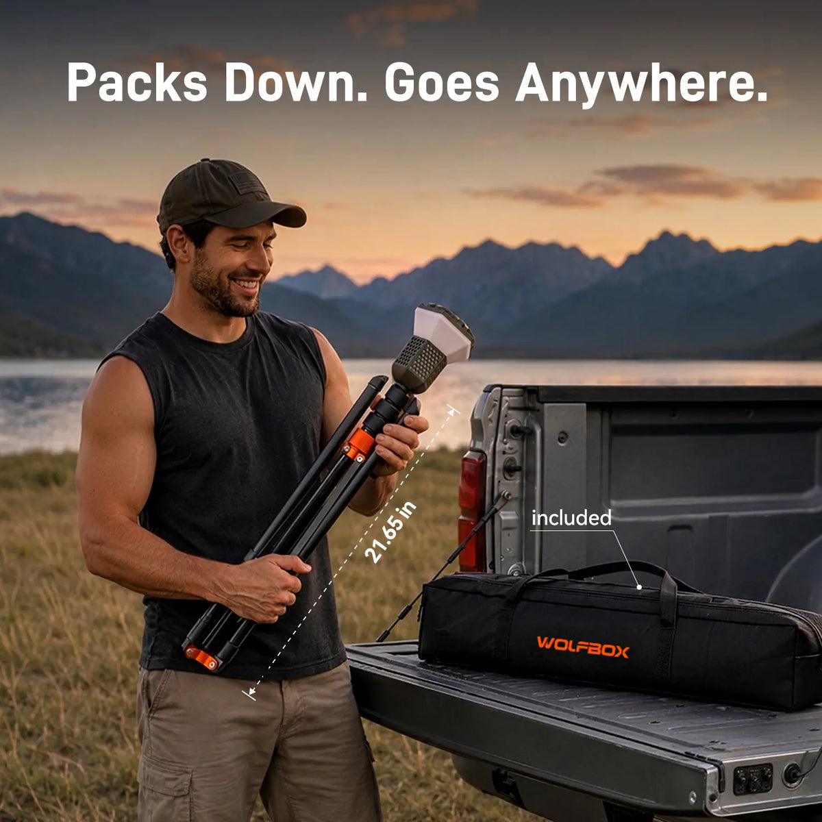 Wolfbox TL2000 Telescopic Camping Light