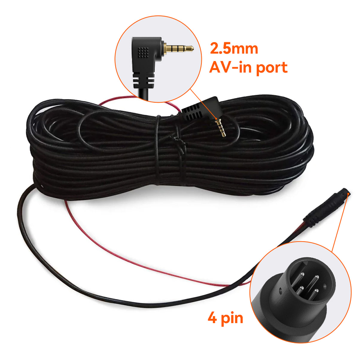 WOLFBOX G900Pro Exclusive Rear Camera Longer Replacement Cables