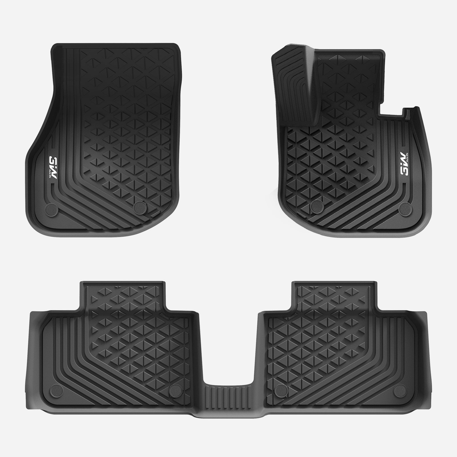 3W Custom Car Floor Mats All Weather Floor Liners for BMW iX1 2023-2024 U11 RHD  3w   