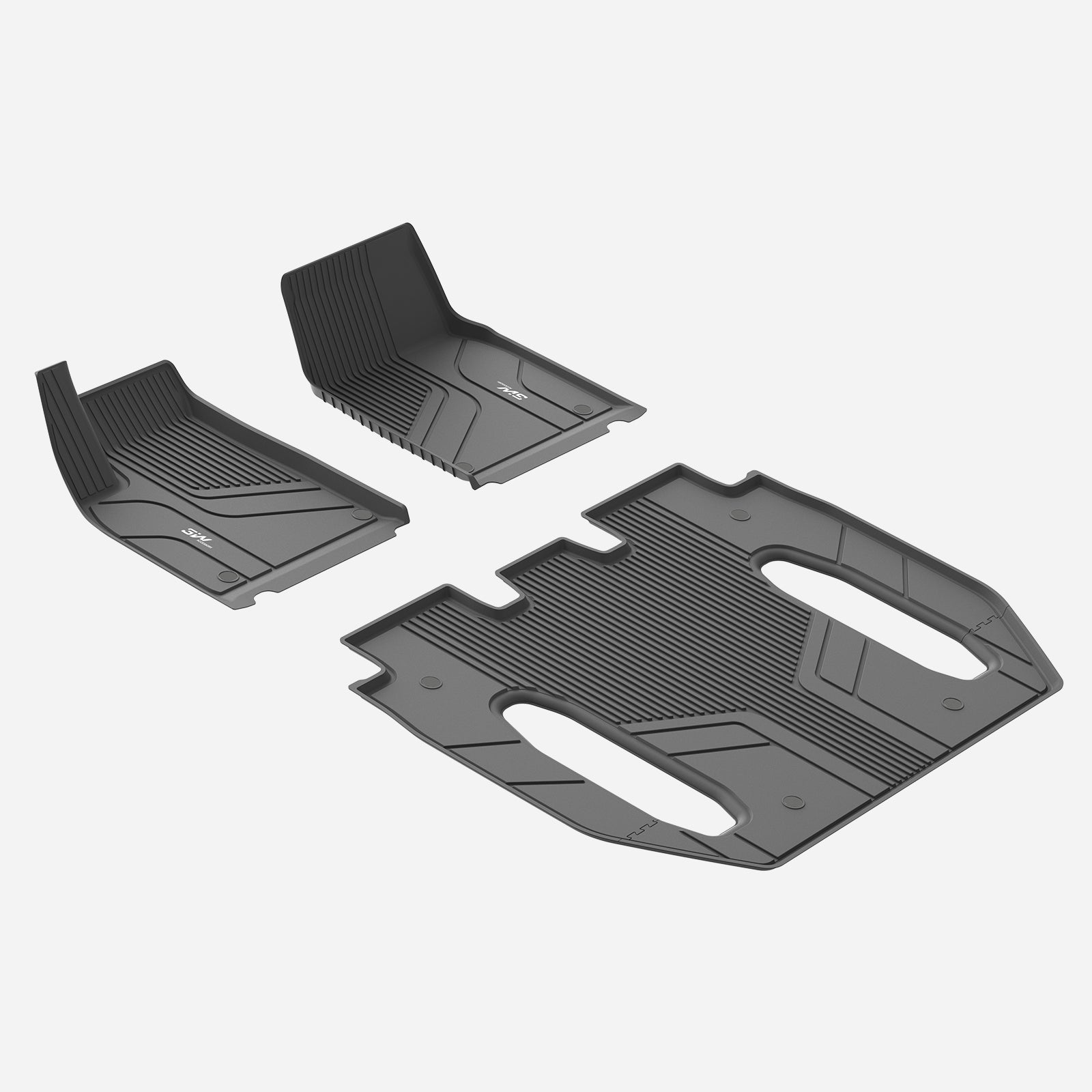 3W Custom Car Floor Mats All Weather Floor Liners for Tesla New Model X 6 Seats 2023 2024 LHD  3w   