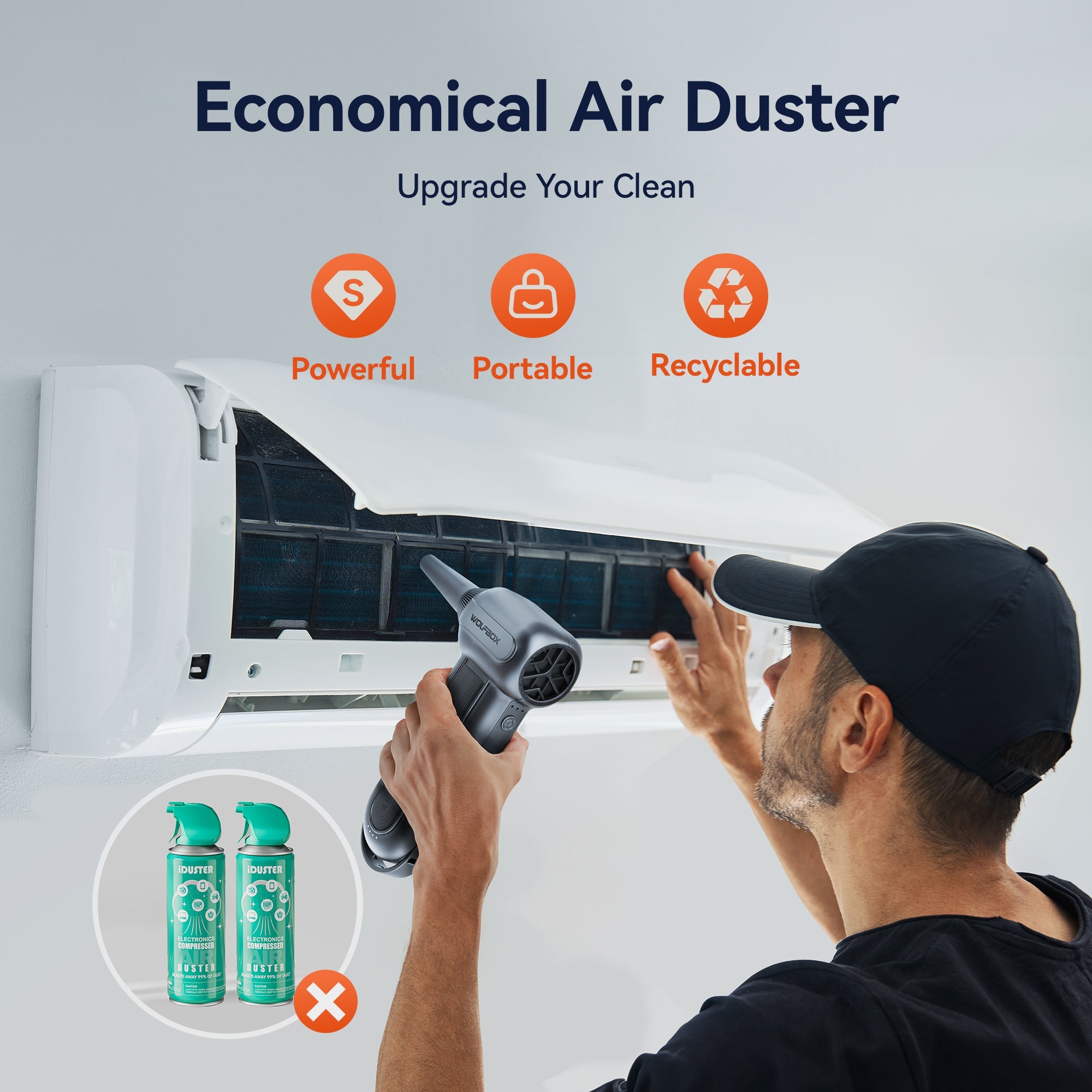 Preorder-WOLFBOX Compressed Air Duster WOLFBOX