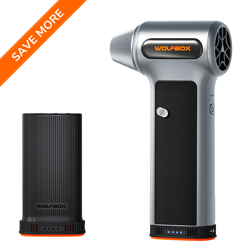 WOLFBOX MF200 Compressed Air Duster - Swappable Battery Cartridge