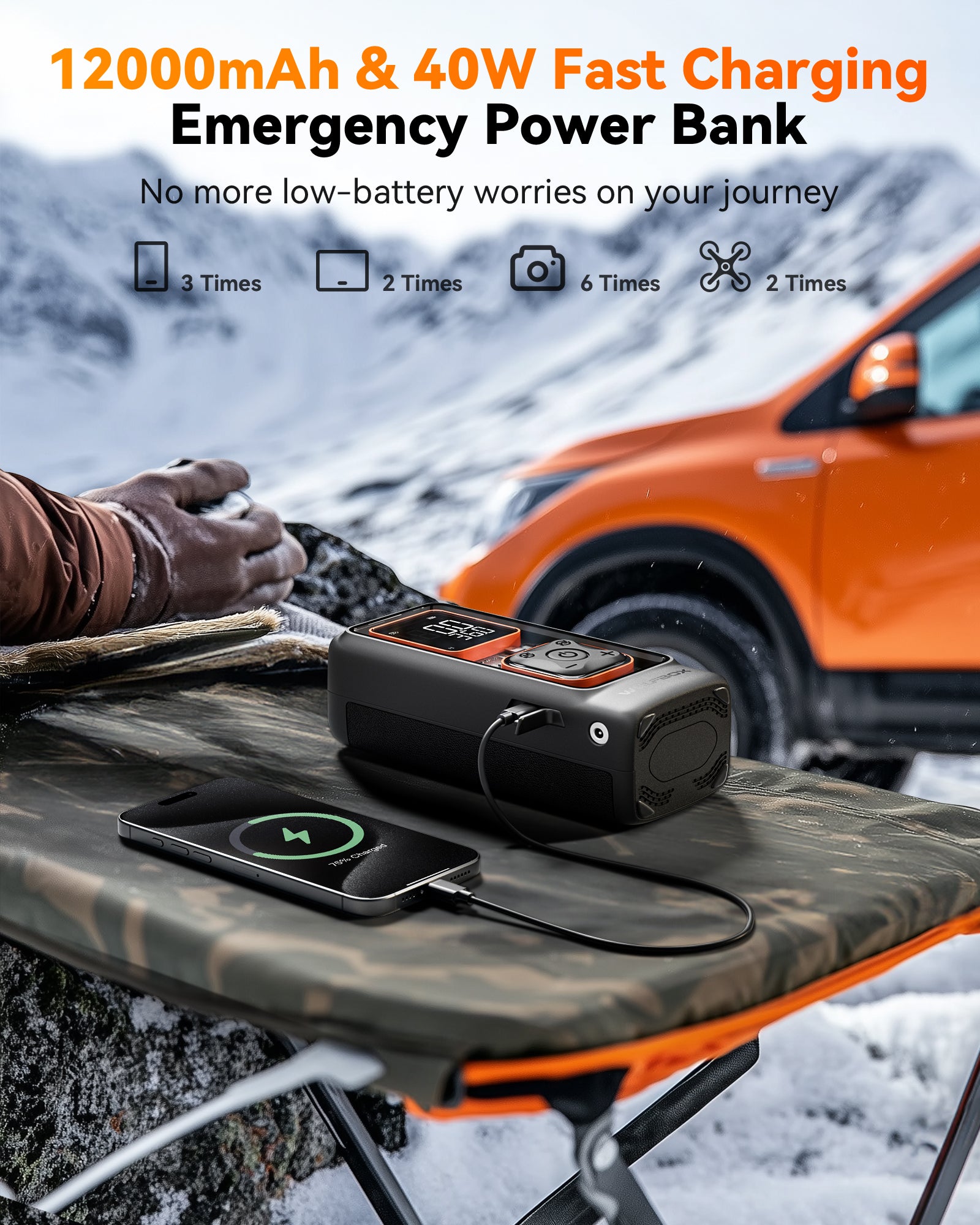 WOLFBOX MegaFlow24 Portable Tyre Inflator