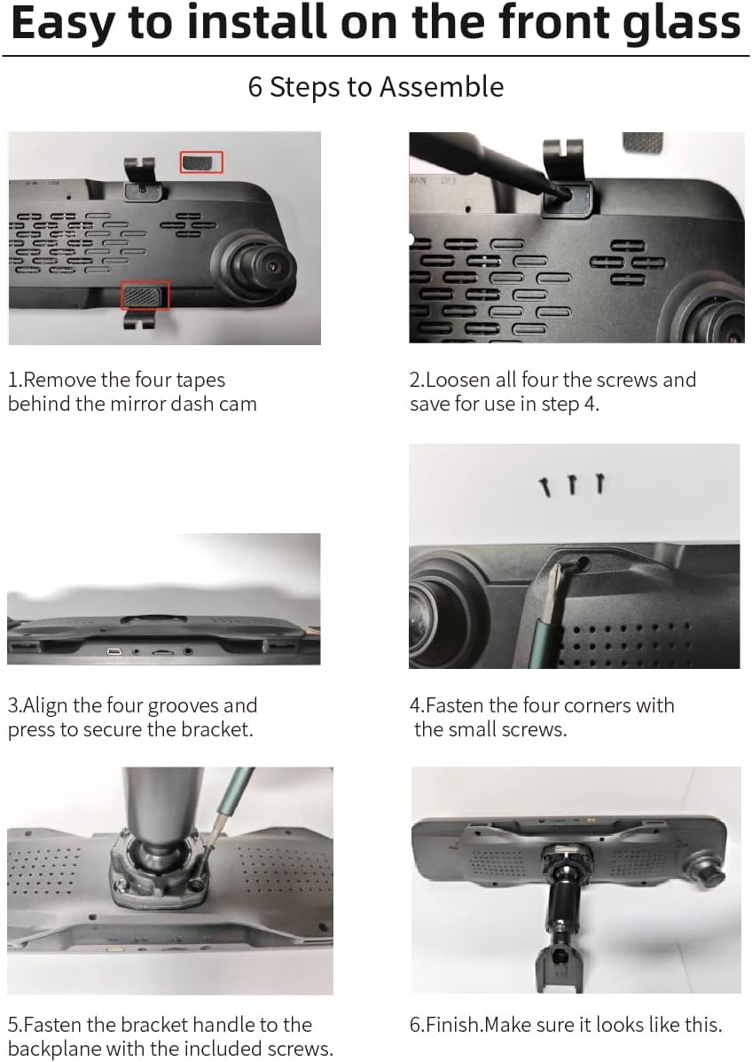 WOLFBOX OEM Bracket for G930/T10P Mirror Dash cam