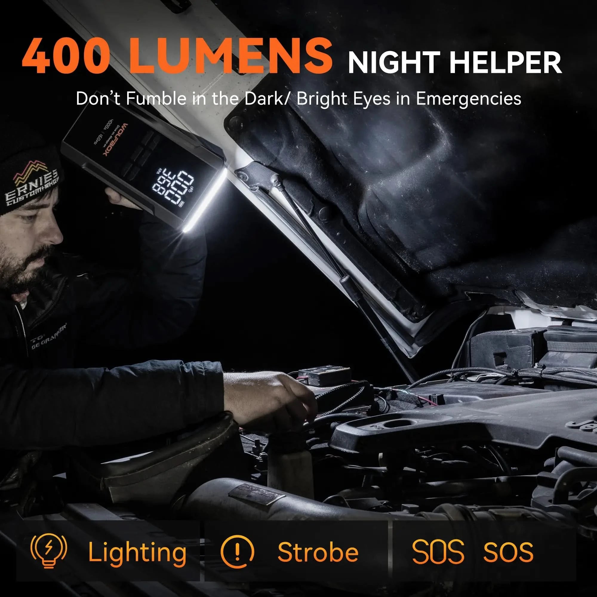 Jump Starter with Air Compressor 4-in-1 | Wolfbox MegaVolt 24Air