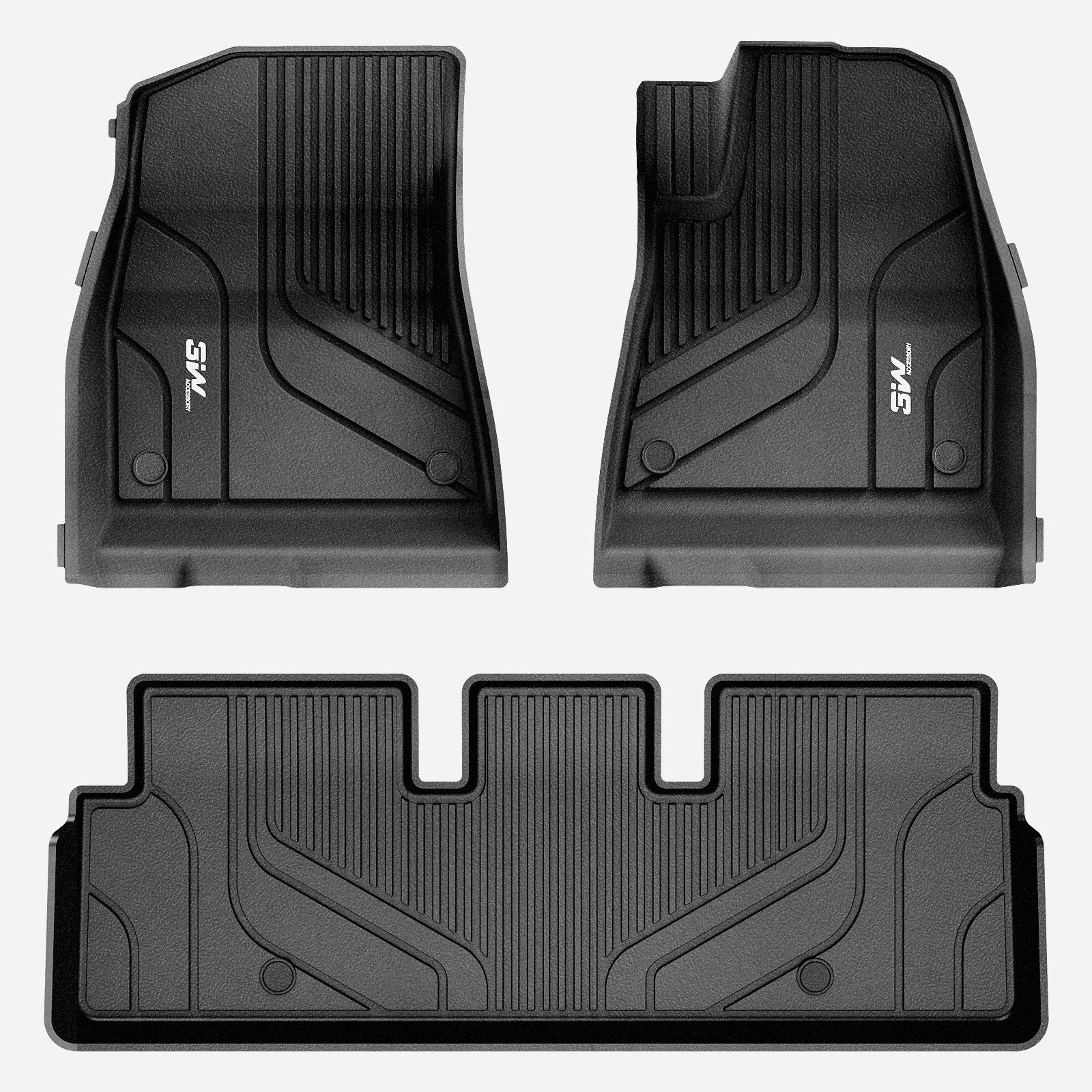 3W Custom Car Floor Mats All Weather Floor Liners for Tesla Model 3 2019-2023 RHD  3w   