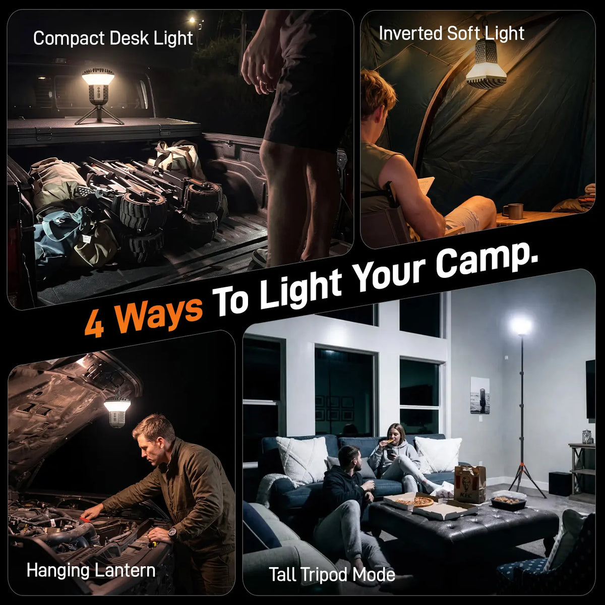 Wolfbox TL2000 Telescopic Camping Light